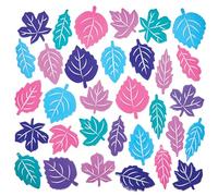 Baker Ross FX862 Pegatinas de Hojas de Invierno - Pack de 144, Adornos navideños para tarjetas y decoraciones de Navidad