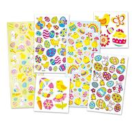 Baker Ross Pack Ahorro de Láminas de Pegatinas de Pascua Perfectas para Decorar Tarjetas Álbumes Collages y Otras Manualidades de Niños (Pack de 240)