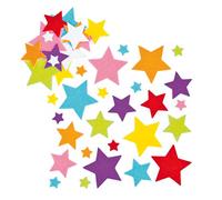 Baker Ross Pegatinas de fieltro estrellas para manualidades y proyectos de arte para niños, tarjetas, bolsos de fiesta y decoraciones, EF944,144 Unidades ( Paquete de 1)