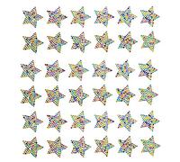 Baker Ross- Rainbow Star Crystal Gem - Juego de 12 Pegatinas para niños, Multicolor (AT217)
