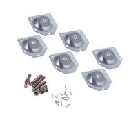 Balacoo 6 Piezas Junta de Pata de Mesa de Hierro Conector Plateado