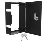 Balacoo Caja Protectora para Enchufe de Pared Tipo Cubierta Metálica con Cerradura Resistente para Interruptor y Toma Doble Protección Antirrobo para Uso Interior y Exterior