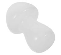 Balacoo Escultura Tamaño Portátil en Forma de Hongo Blanco de Cristal Natural y Multifuncional para Decoración Moderna y Macetas de Jardín