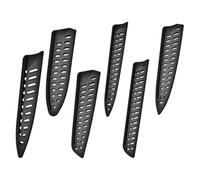 Balacoo Fundas Protectoras de Plástico Negro Resistente al Desgaste y Fácil de Limpiar Juego de 6 para Cuchillos de Chef y Pan Adecuado como Obsequio para Chefs en Casa