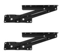 Balacoo Marco Elevador Hidráulico Plegable para Mesa de Centro, Bisagras de Resorte Resistentes en Hierro Negro, Juego de 2 Soportes de Elevación para Muebles, Adecuado para Optimizar