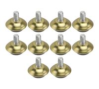 Balacoo Nivelador de Patas para Muebles Tornillo M6x10, Almohadillas de Goma y Hierro, 10 Piezas, Fácil Nivelación y Reducción de Ruido para Sillas y Estanterías en Cocina o Restaurante