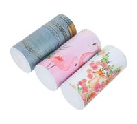 Balacoo Pañuelos de Papel para Coche en Tubos Redondos 3 Rollos de 50 Hojas, Servilletas Portátiles Multifunción para Automóvil y Hogar, Diseño Varios Estilos Varios estilos