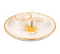 Balacoo Porta Incienso de Cerámica Amarillo para Quemar Hierbas Purificadoras Soporte para Varilla Adecuado para Relajación y Decoración Sencilla