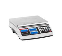 Steinberg Systems Balanza Cuentapiezas 30 kg / 1 g 21 x 27 cm 3 LCD Balanza Digital Báscula Piezas Inventario Pesaje Electrónico