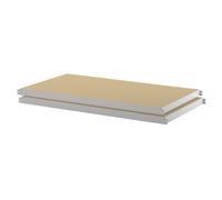Balda de aglomerado, UE 2 unid. eurokraft basic, profundidad 786 mm