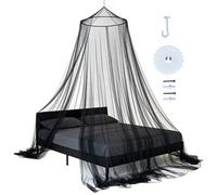 Baldaquín para niñas Tejido de malla suave, protector y elegante | Cortinas de cama con dosel Queen de tamaño suave para tallas pequeñas, grandes y gemelas, niñas, mujeres, hogar, techo,
