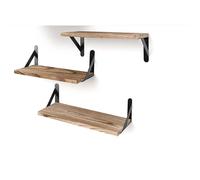 Baldas Pared, Estantería de Pared de 3 Niveles, Estante Pared de Madera, para Dormitorio, salon ,Sala de Estar, baño ,Estudio, la Sala de Estar, la Oficina en el Hogar