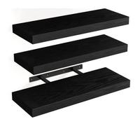 Baldas Pared, Estantería de Pared de 3 Niveles, Estante Pared de Madera, para Dormitorio, salon ,Sala de Estar, baño ,Estudio, la Sala de Estar, la Oficina en el Hogar