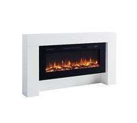 BALDERIA Zeus Chimenea electrica con Mueble Blanco