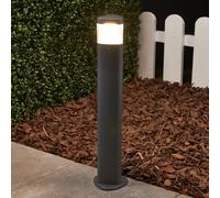 Baliza LED Lucande Milou, altura 50 cm, antracita, aluminio