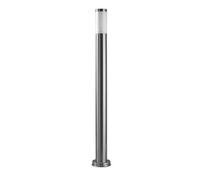 FORLIGHT Koral - Baliza Exterior de Jardín Impermeable Resistente al Agua IP55. Poste de Luz para Sendero y Camino. Lámpara Bolardo de Acero Inoxidable para Bombilla E27