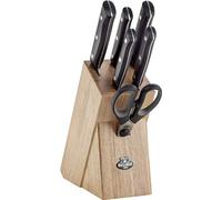 Ballarini 18660-007-0 Chienti - Soporte para cuchillos (7 piezas, madera, acero inoxidable)
