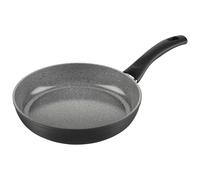 BALLARINI Bari - Sartén (24 cm, aluminio, revestimiento cerámico, antiadherente, resistente a los arañazos, apta para inducción), color negro y gris