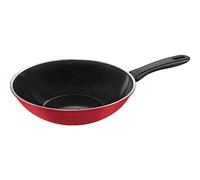 BALLARINI Caprera - Wok (28 cm, aluminio, inducción, cerámica antiadherente, fabricado en Italia), color rojo