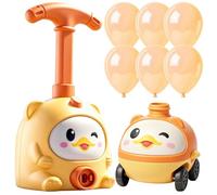 Balloon Car Toy Set for Kids, STEM Educational Racing Balloon Vehicle Kit with Air Pump, Interactive Science Learning Engineering Play, Assembly Fun, 8.66x4.72x3.94in, for Home Indoor