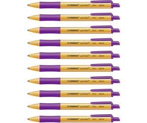 Ballpoint Pen - STABILO pointball - Pack of 10 - Lilac
