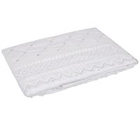Balmoral Bordado par de Almohadas percal de Lujo Funda de Almohada Ropa de Cama, Blanco, 75 x 50 x 0.5 cm