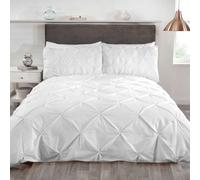 Balmoral Clavija Tuck Blanco Tapa y Funda de Almohada Nórdicas - Individual
