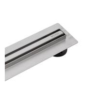 BALNEO Canal De Ducha De 100cm, Desagüe De Suelo De Acero Inoxidable para El Baño, Panel Estrecho De 14mm, Juego Completo, Bajo 57mm, Proline Delgado Y Bajo