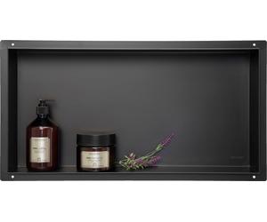 BALNEO, nicho empotrado para pared, modelo WALL-BOX NO RIM, dimensiones 60 x 30 x 10 cm, color negro