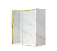 Balneo Puerta de Ducha para Nicho 100 x 195 cm - Mampara de Ducha Negro Mate Resistente a la Corrosión y Fácil de Limpiar - Instalación Universal Derecha/Izquierda