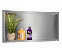 Balneo Wall-Box No Rim Inox estante empotrado 60 cm acero OB-IN3-NR