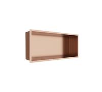 Balneo Wall-Box One Nicho de Ducha de Pared de Acero Inoxidable Cobre, Impermeable, Instalación de Nicho Flexible, 45x20x10cm, Cobre, Nicho para Utensilios de Baño, Sin Azulejos