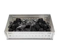 Baloncesto Saunin - Controlador Sauna | Stand De | Horno De Acero Inoxidable | Soporte De Piedra | Para Horno, Cesta De Carbón Portátil Plegable Para Calefacción