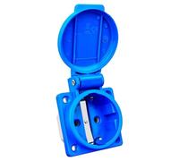 Bals Elektrotechnik 71099 - Toma de corriente (CEE 7/3, 2P+PE, Azul, Poliamida, IP54, 250 V)