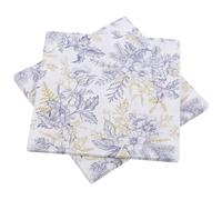 Baluue 100 Hojas Servilletas Elegantes de Pulpa de Madera Diseño Floral Impreso, Absorbentes y Cómodas, Ideales para Fiestas de Té y Entretenimiento Diario