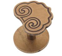 Baluue Gancho para Ropa y Sombreros, Colgador para Abrigo y Sombrero de Latón, D Pequeño, Color Bronce, sin Clavos, Compatible Pared, para Baño y Entrada