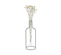 Balvi Florero Bottle Silhouette XL Color Negro Jarrón Decorativo de Vidrio y Metal Florero Original f