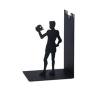 Balvi - Hamlet sujetalibros Decorativo de Metal en Color Negro. Diseño Original