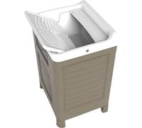 BAMA Lavabo con mueble ARTU, color marrón
