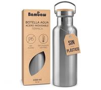Bambaw Termo de Acero Inoxidable 1000 ml - Natural Steel Bambaw