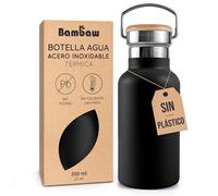 Bambaw Termo de Acero Inoxidable 350 ml - Jet Black Bambaw