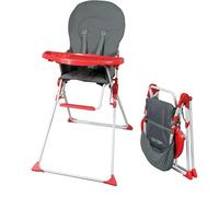 Bambisol Trona bebé | Ultra compacta y ligera, estante ajustable extraíble | Rojo