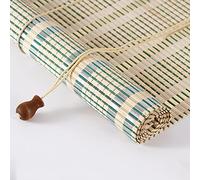 Bamboo Roll Up Window Blind Sun Shade,Natural Bamboo Roller Blind,Blackout Bamboo Roman Curtain,Light Filtering UV Protection Wooden Shutters,for Indoor Home,Office,Kitchen (W135xH180cm/53x7