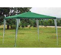 BAMBU Pérgola fija de bambú 3,0x3,0x2,5 metros con poliéster blanco/verde
