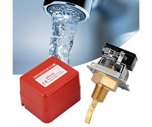 Bamjour Interruptor de Flujo HFS-15 - Interruptor de Flujo de Paleta de 1/2" con Contactos SPDT para Medición de Agua y Etileno - Latón Duradero y Acero Inoxidable - Control Ajustable para