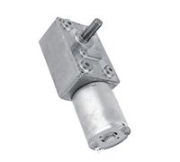 Bamjour Motor de Caja con Engranaje Helicoidal Reversible de Alto par DC 12 V 20 RPM Motor de Accionamiento Eléctrico de Funcionamiento Silencioso para Ventanas y Puertas (6RPM)
