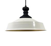 bamyum Asletl-Knob Lámpara Colgante Industrial, Pantallas de Lámpara de 41 cm, Lámpara Moderna de Metal para Isla de Cocina, Lámpara Colgante E27 para Salón y Comedor, Lámpara Colgante Blanco