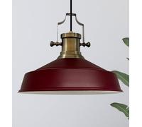 bamyum Asletl - Lámpara colgante industrial retro de metal, 40 cm, araña de salón vintage, iluminación de techo para dormitorio, cocina, lámpara colgante, lámpara de techo