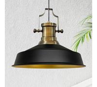 bamyum Asletl Lámpara de techo industrial de metal Ø41 cm, lámpara de cocina vintage, lámpara colgante de mesa de comedor E27, lámpara de salón colgante, vintage, lámpara colgante de comedor y salón