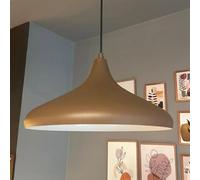 bamyum Champion Lampara Colgante 35 cm, Lámpara de Cocina, Lámpara Techo Colgante Vintage, Lámpara de Techo con Pantallas y Lámpara de Isla de Cocina de Metal de Lámparas de Techo, Lateo Marrón